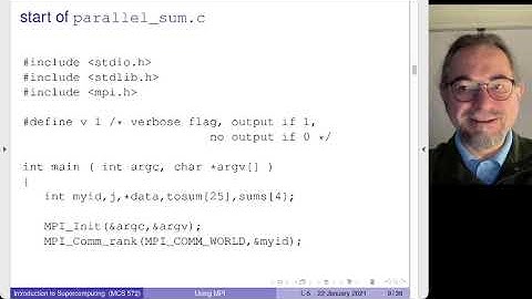 Using the Message Passing Interface for distributed memory parallel computers in C, Python, Julia