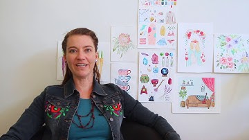 Sneak peek into my 4th Skillshare class - all about creating flatlay illustrations.