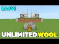 Easiest Wool Farm in Minecraft 1.21 version! (MCPE / bedrock/ pocket/PS4/ windows 10)