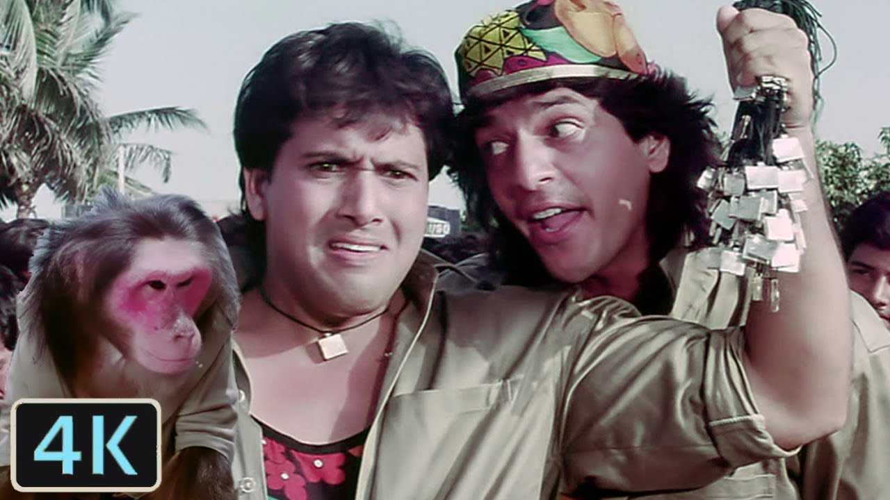 Bade Kaam Ka Bandar Full 4K Video Song   Govinda Chunky Pandey  Kumar Sanu  Aankhen