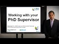 Working with your  PhD Supervisor