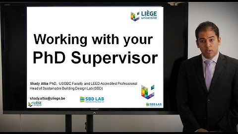 Working with your  PhD Supervisor
