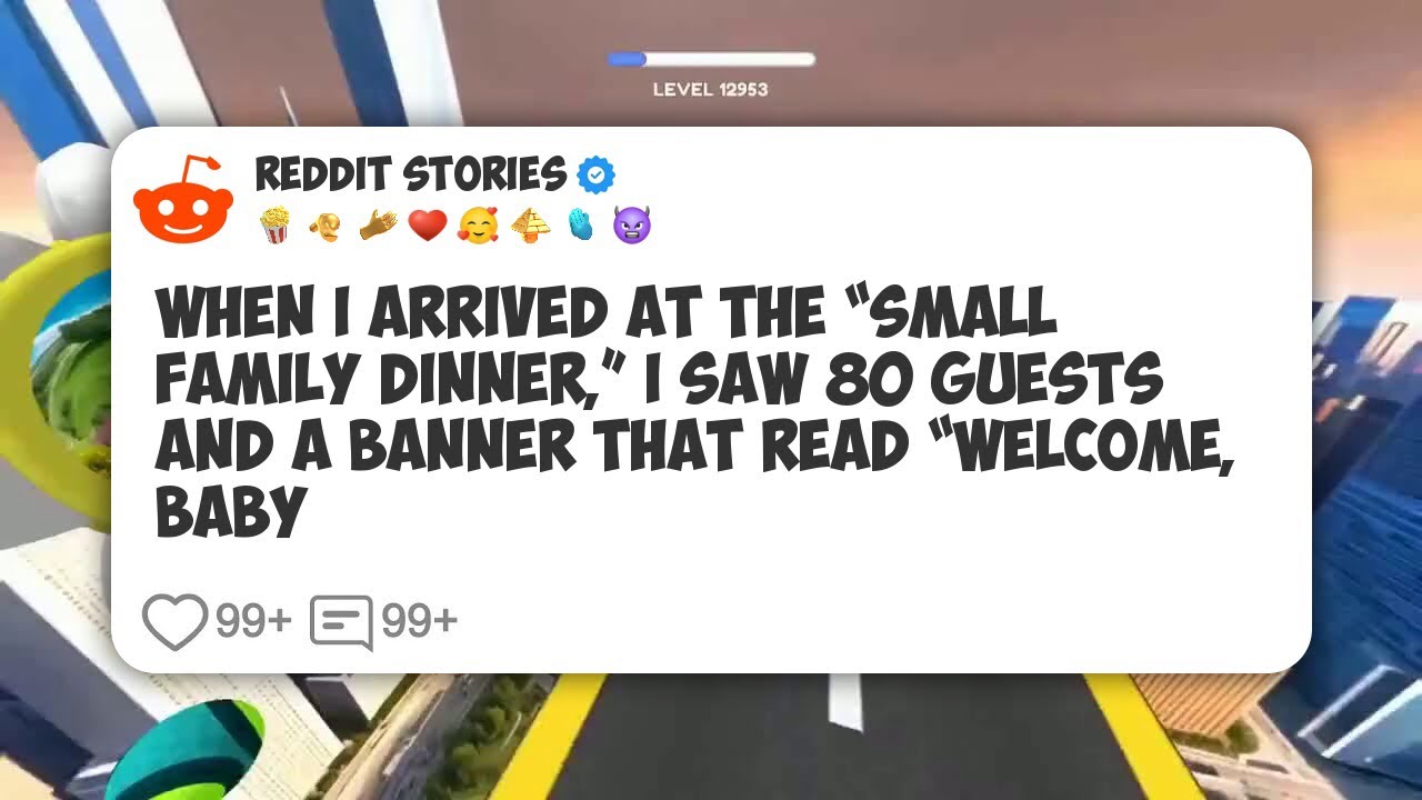 When I Arrived At The “Small Family Dinner,” I Saw 80 Guests And A Banner That Read 