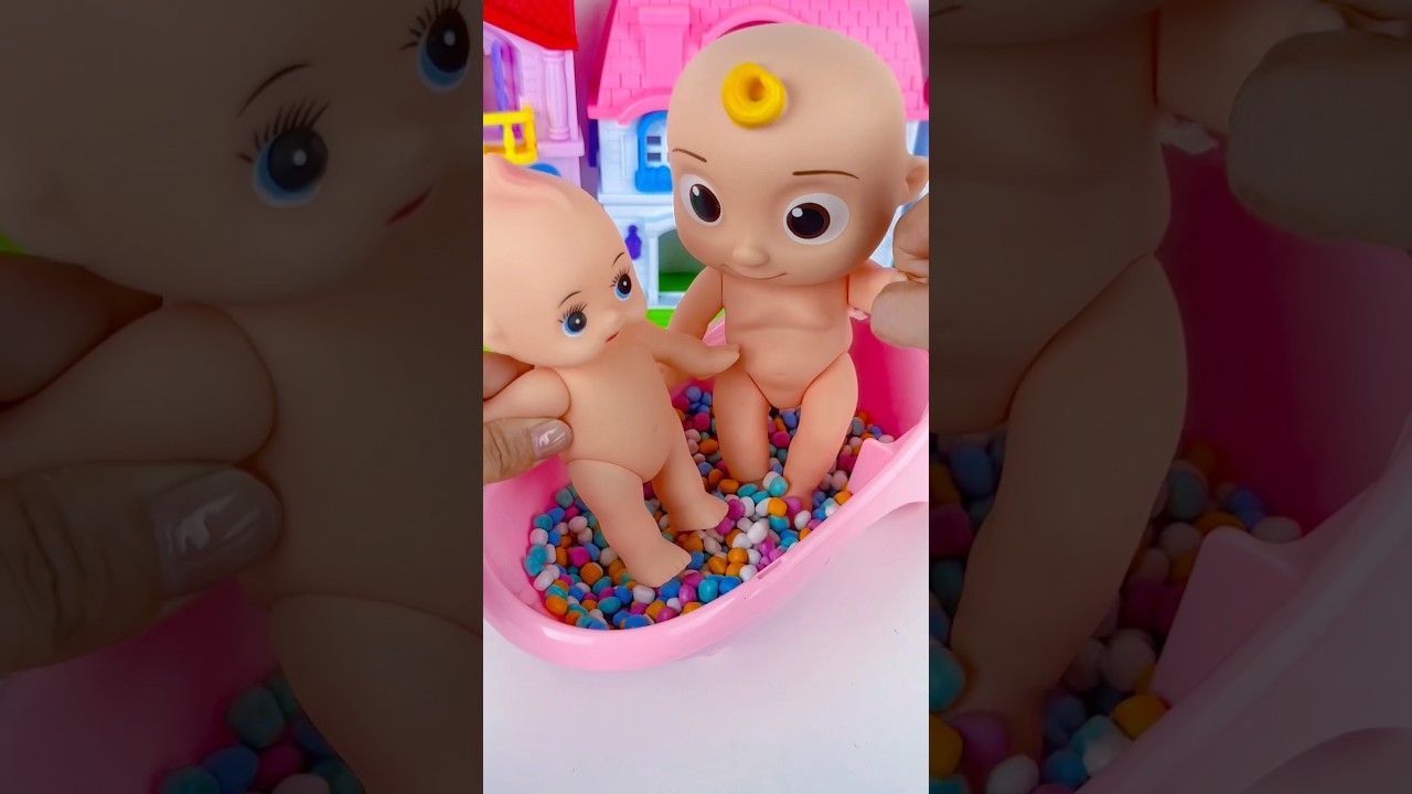 Satisfying with Unboxing & Review Minituare Bathtub Toys, Shower Playset | Asmr Video ! 