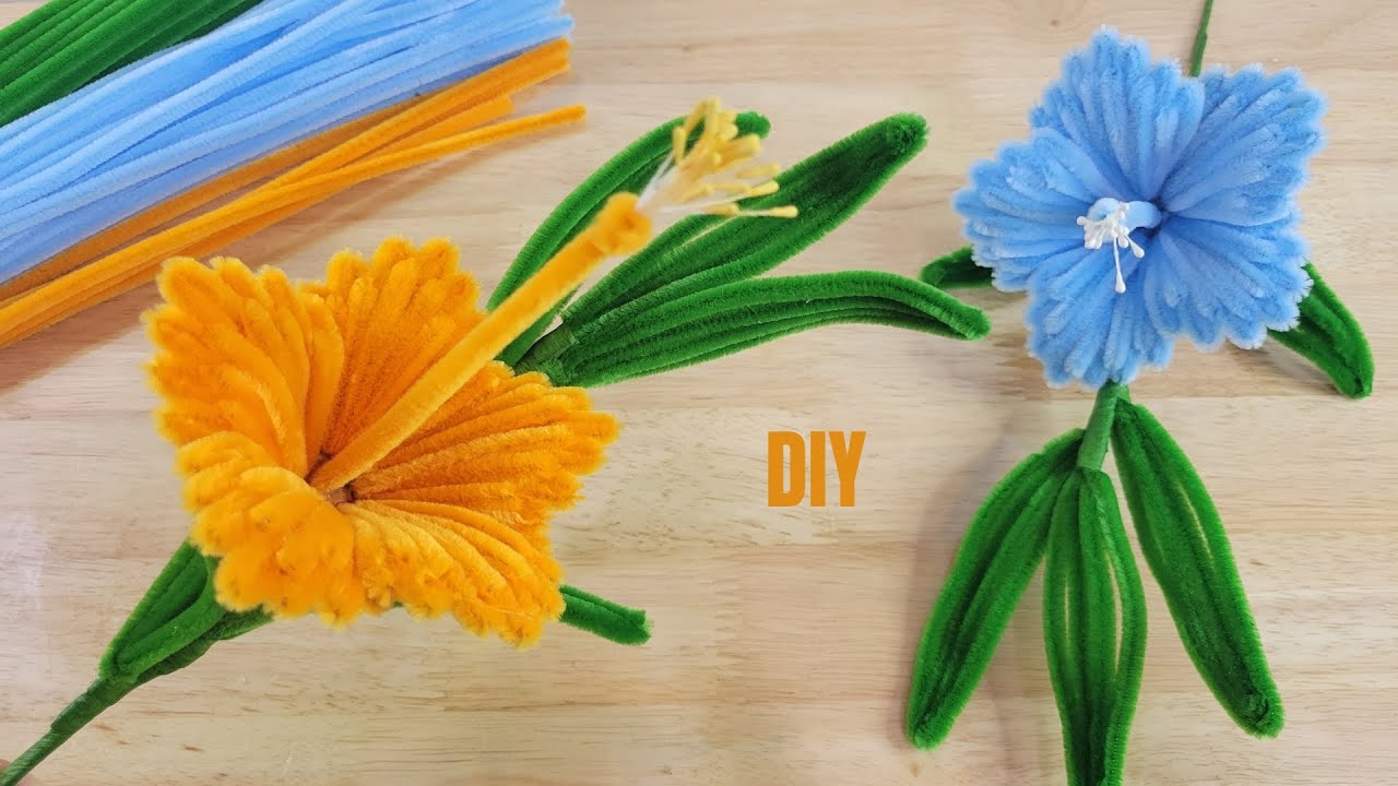 DIY Tutorial Flowers ! How to make easy & beautiful flowers by handmade using pipe cleaner ?