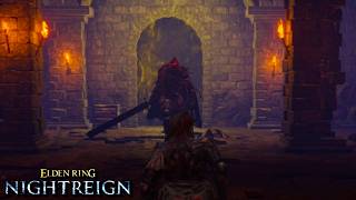 No HUD Executor vs. Bell Bearing Hunter Cinematic Battle in the Basement | NIGHTREIGN
