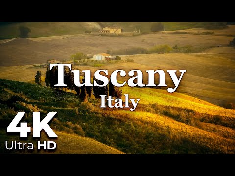 Tuscany Aerial, Italy in 4K Ultra HD - Scenic Relaxation - 4K Video - Relaxing Music - Earth Spirit