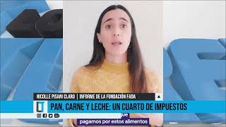 Un cuarto de impuestos en pan, carne y leche - FADA en Canal C