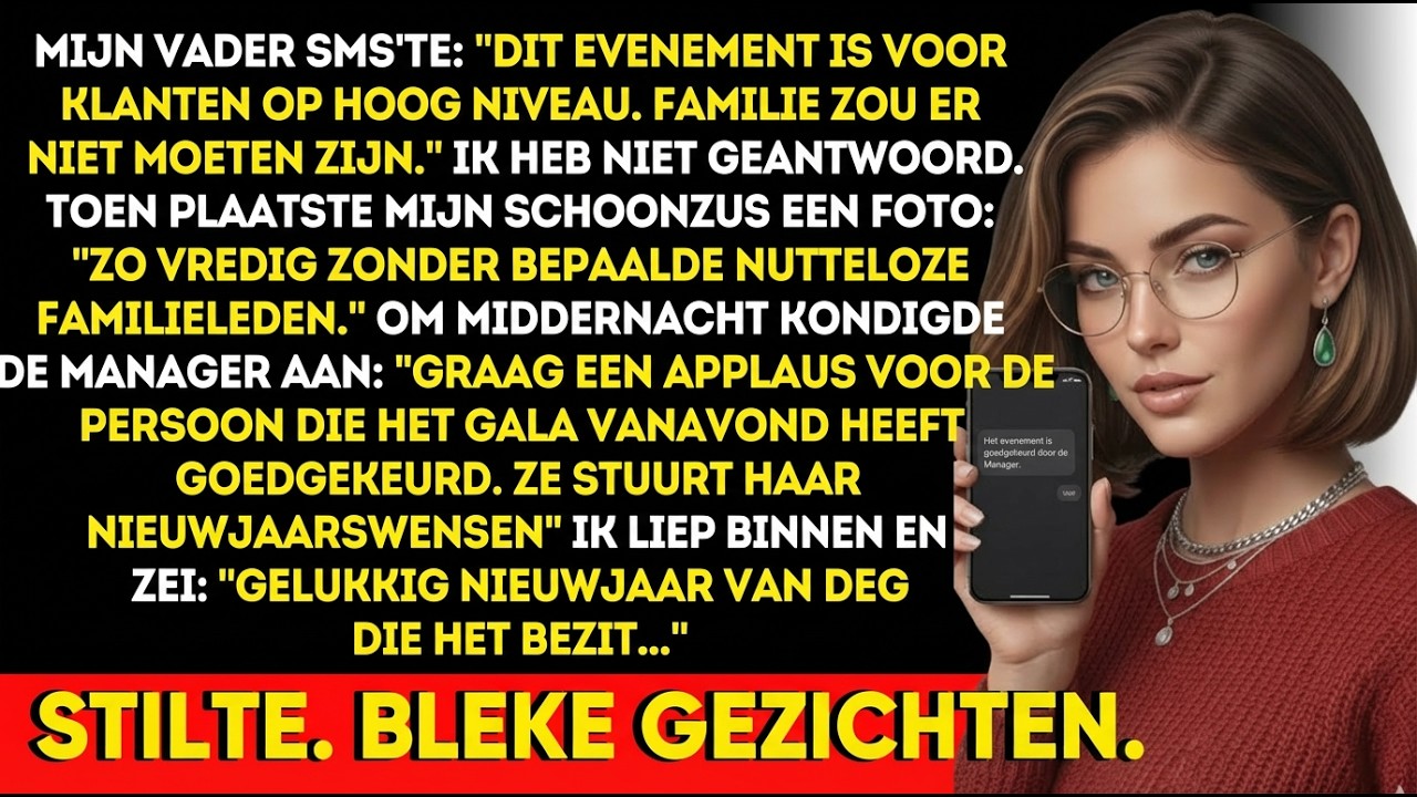 Mijn vader verbood mij naar het gala — toen: “Welkom, de eigenaar.”