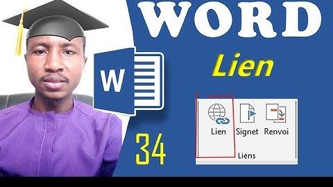 WORD PARTIE 34: Insertion des liens hypertexte
