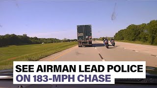 Watch Oklahoma airman take police on a 183-MPH high speed chase and quickly REGRET it