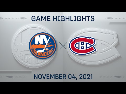 NHL Highlights | Islanders vs. Canadiens - Nov. 4, 2021