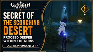 Secret Of The Scorching Desert |Mysterious Ruins Domain & Puzzle Guide | Genshin Impact |