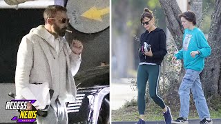 Jennifer Garner & Fin Bond While Ben Affleck Stays Busy at Work! 💕🎬☕