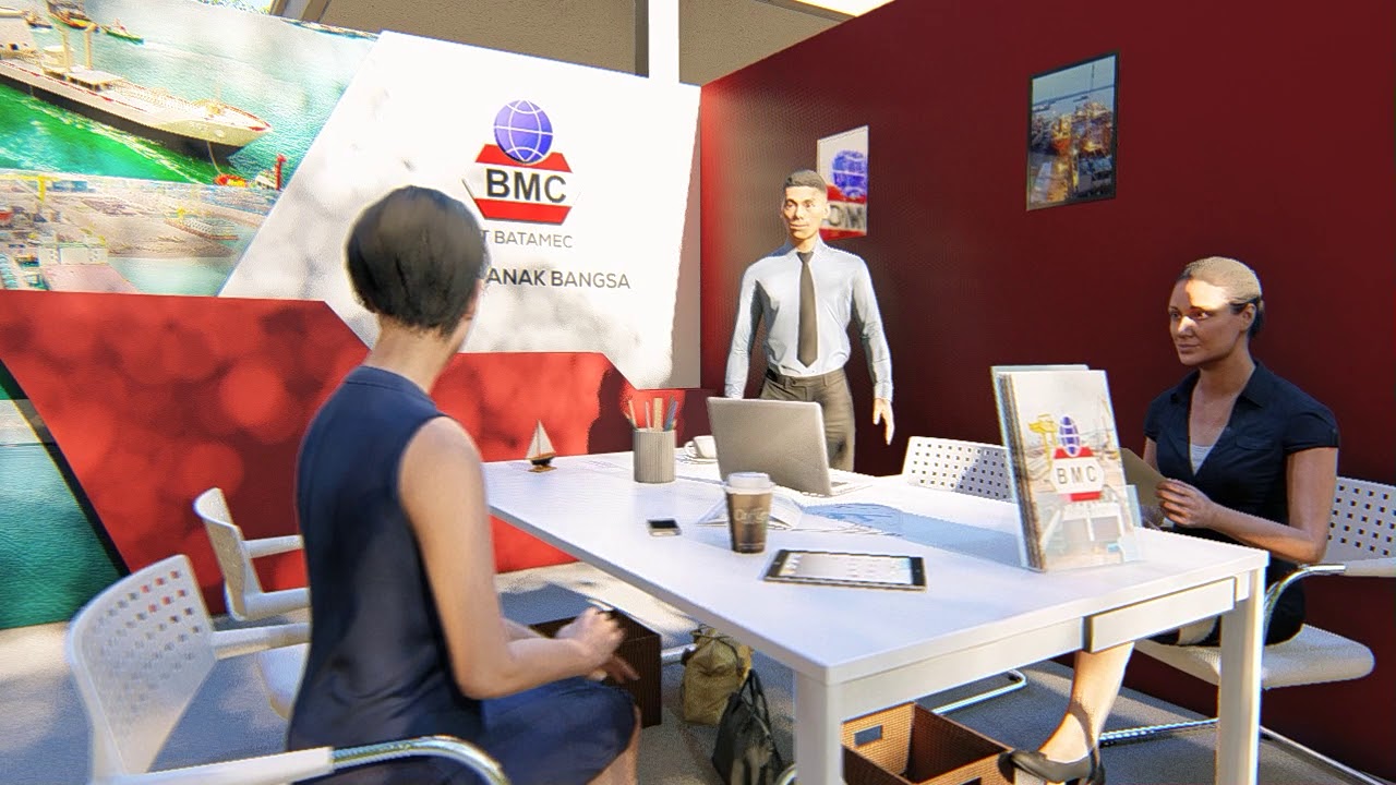 3D Design & Animation for PT Batamec Booth (2020)