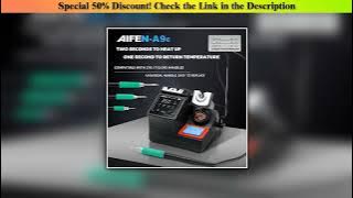 Today Only Estación de soldadura AIFEN A9E Compatible con punta de soldador Original 210/245/115 Co