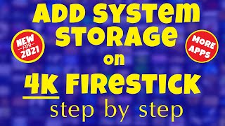 HOW TO ADD STORAGE TO YOUR 4K FIRESTICK - FIRE OS 6 | ROOM for MORE APPS
