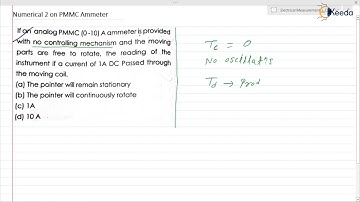 Numerical 2: PMMC Ammeter | Electromechanical | GATE Electrical and Electronics Measurement