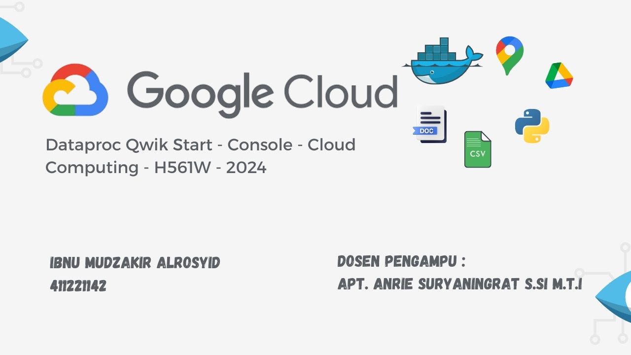 Dataflow Qwik Start Templates - Cloud Computing - H561W - 2024 - YouTube