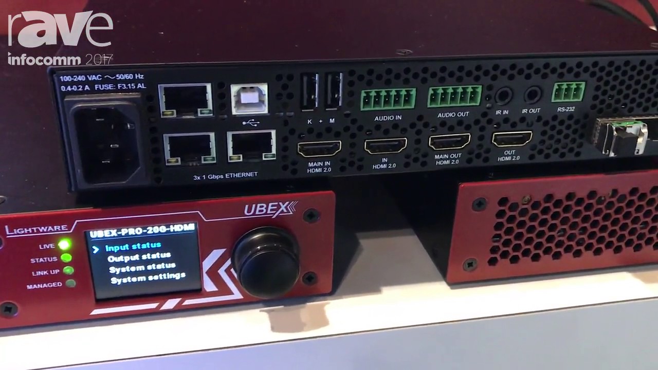 InfoComm 2017: Lightware Shows Off AV Over IP Solution Ubex