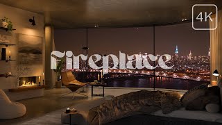 Elegant Jazz Evening in NYC Luxury Bedroom | 4k Relaxing Music | Night Chill 🎷🏙️ Update