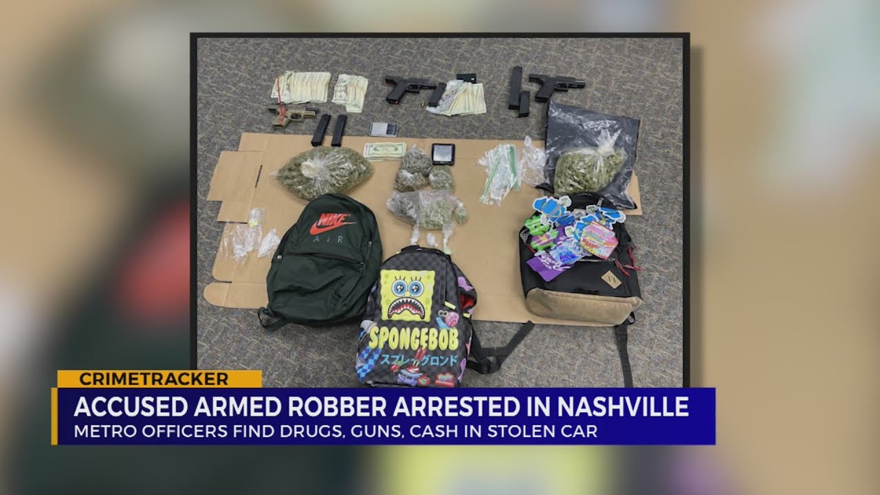 Accused armed robbery suspect arrested in Nashville - YouTube