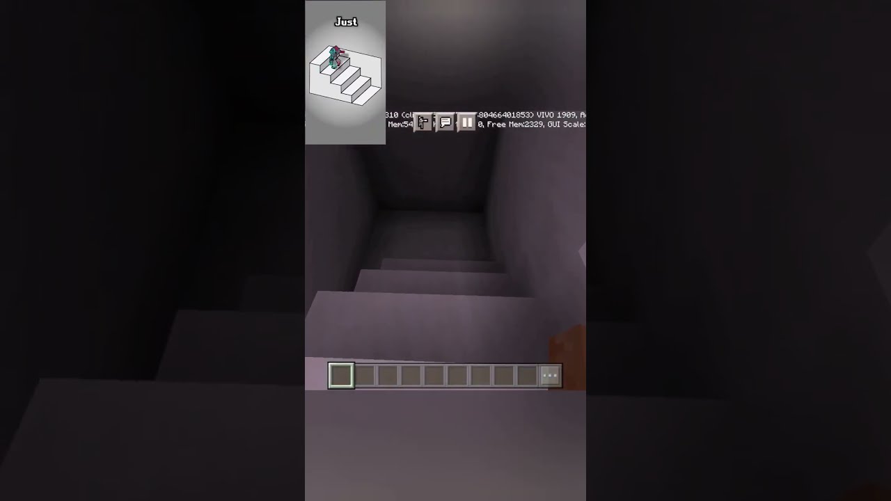 Stairs Illusion Minecraft Game Shorts Trending