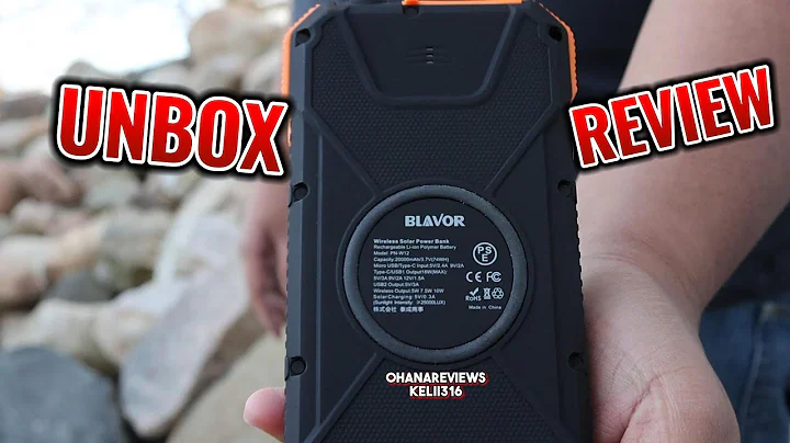 Blavor Solar Power Bank: The Ultimate Portable Charger for Camping, Hiking, and Everyday Use