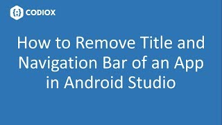How to Remove Title Bar and Navigation Bar Programmatically in Android Studio screenshot 4