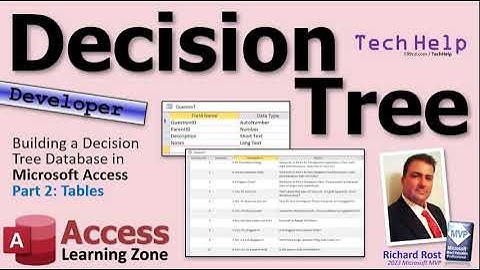 Building a Decision Tree Database in Microsoft Access. Part 2: Tables