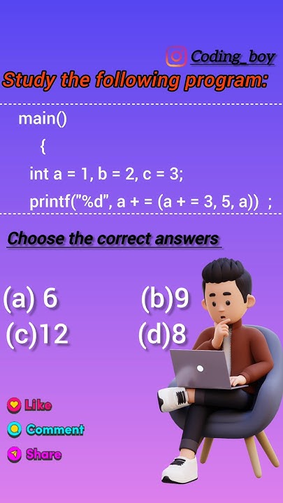 Interview questions in c language || #coding #interview #virlshorts # ...