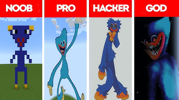 NOOB VS PRO VS HACKER VS GOD| Huggy Wuggy Poppy Playtime pixel art | Minecraft