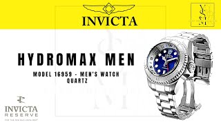 Invicta Watch Hydromax Men Model 16959 - Men's Watch Quartz