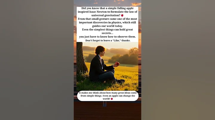 Isaac Newton 🍎 The Apple That Changed the World ⚡