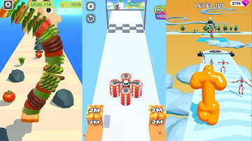 Sandwich Runner vs Jelly Run 2048 vs Tall Man Run - All Levels GamePlay Walkthrough iOS,Android