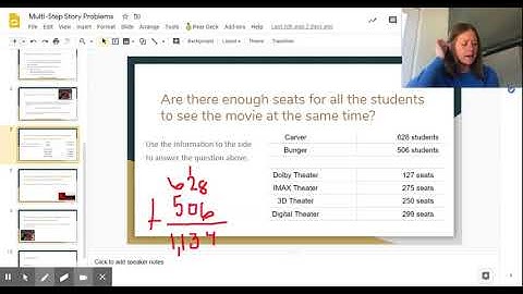 Multi-Step Story Problems - Google Slides