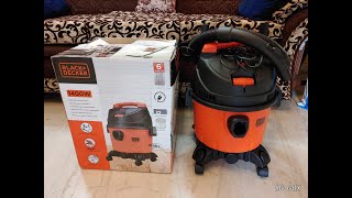 BLACK & DECKER WDBD15 15 Ltr,1400W,16 KPa Wet & Dry Vacuum Cleaner with HEPA Filter Unboxing & Setup