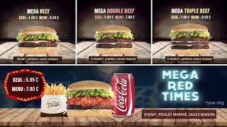 Digital Menu Board / Menu Board Vidéo - Times Burger