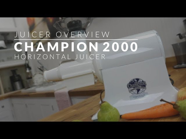 Champion 2000 Horizontal Juicer Overview - YouTube