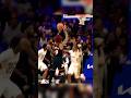 Kelly Oubre Jr with the TRIPLE after VJ Edgecombe’s WILD pass
