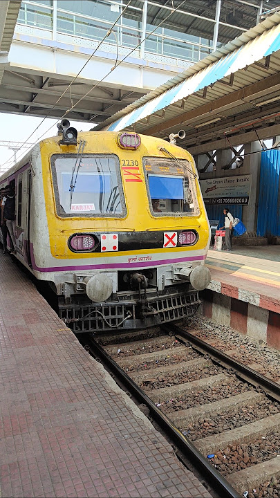 Karjat Slow Local Train Arrival at Ambernath Railways Station