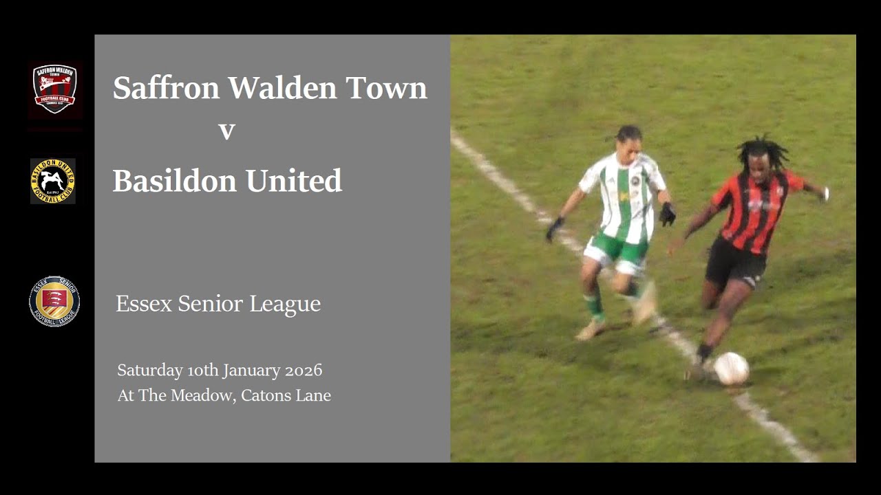 Saffron Walden Town v Basildon United. Season 2025/26