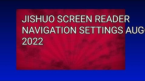 how to customise navigation tab on commentry screen reader word character heading paragraphlabel etc