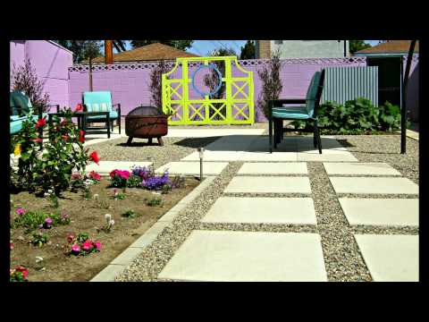 My concrete backyard makeover, beautiful patio, before and after photos