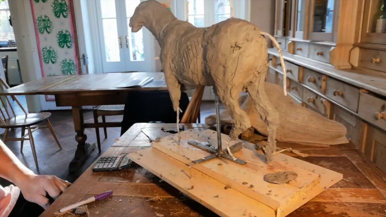 clay horse sculpture d 23 YouTube