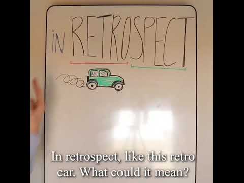 retrospect definition synonyms