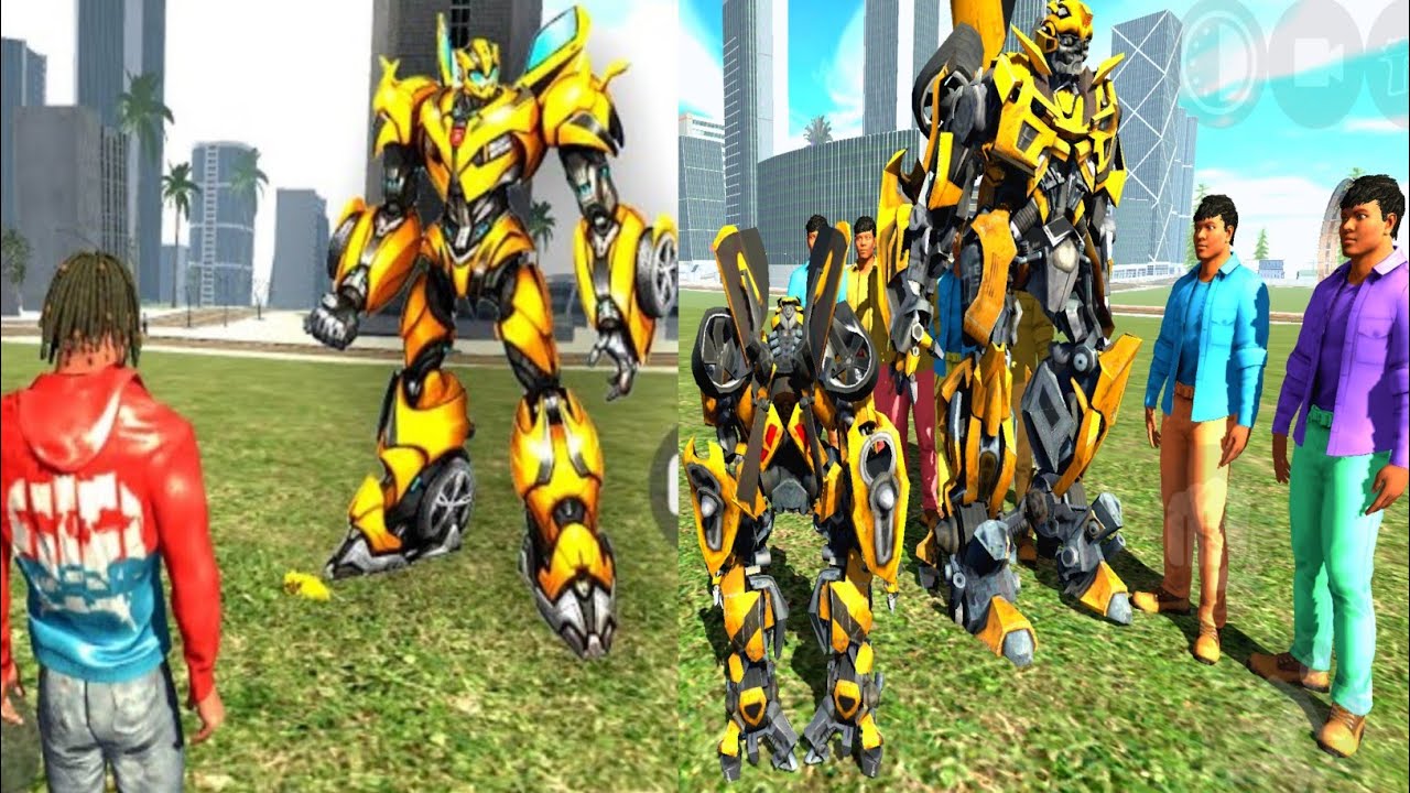 Robot Came To Our City 🏙️ To Kill Franklin | Franklin Vs Robot | Indian Bike Driving 3D 