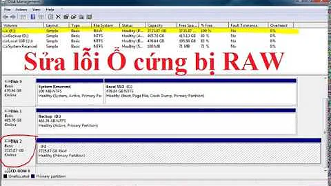 Hướng dẫn sửa lỗi Ổ Cứng  RAW || Instructions for fixing RAW Hard Drive errors