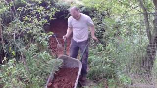 Cave Dig part 2 Cutting the opening.