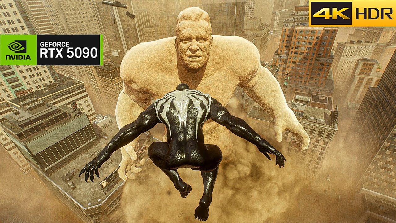 Marvel's Spider-Man 2 - VENOM VS SANDMAN FIGHT (RTX 5090) INSANE Ray-Tracing Graphics Gameplay